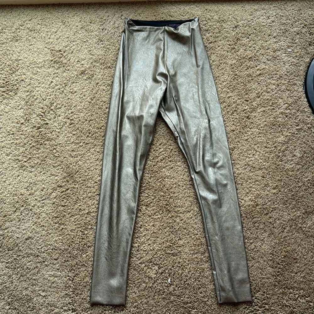Gold commando leggings.